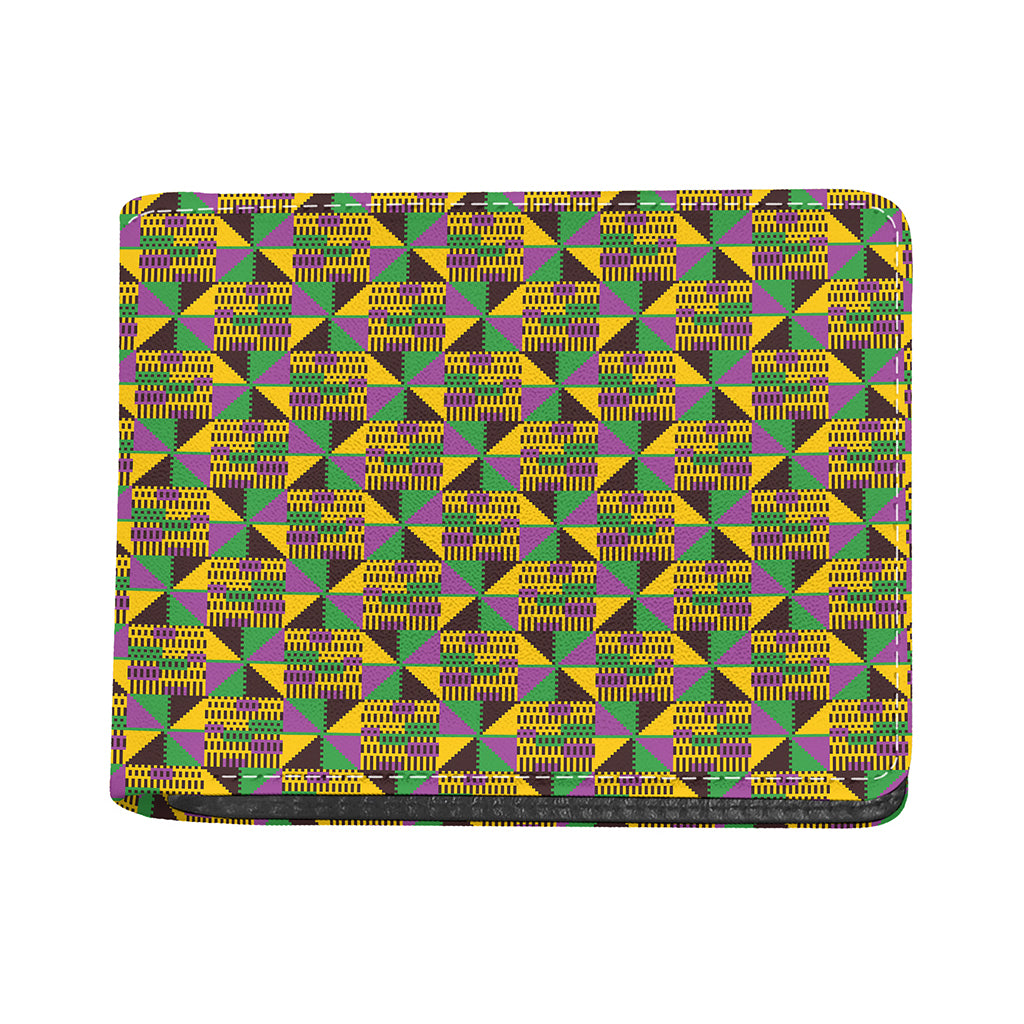 African Kente Pattern Print Bifold Wallet