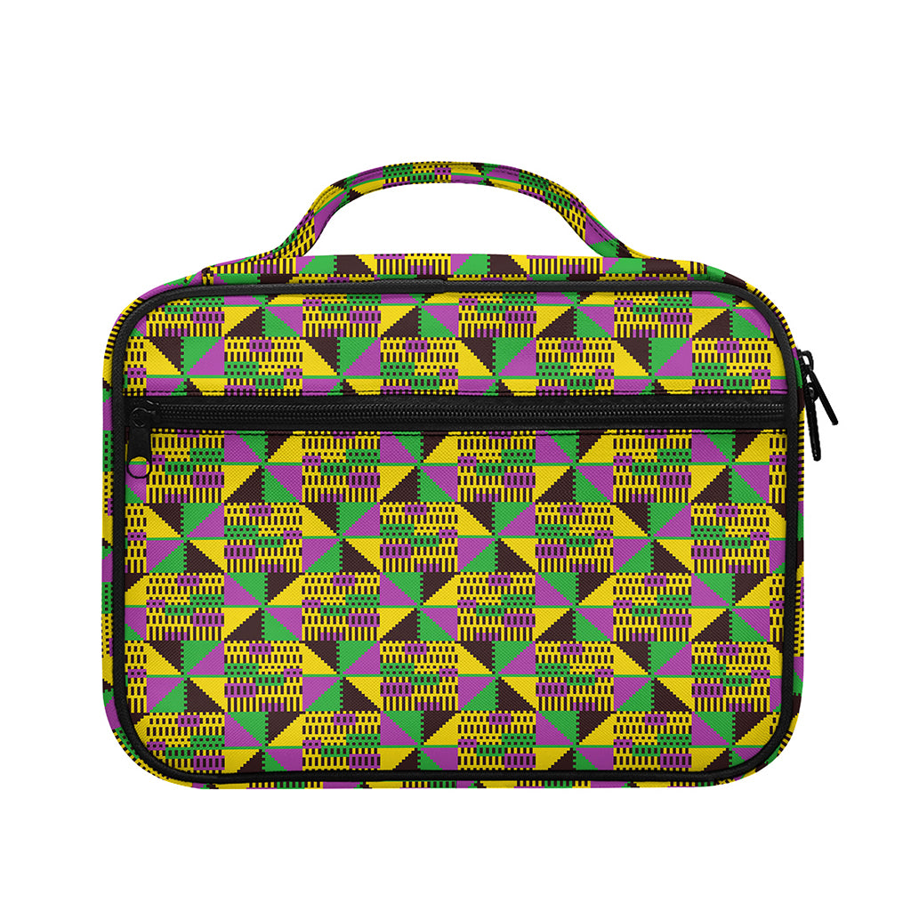 African Kente Pattern Print Briefcase Bible Bag