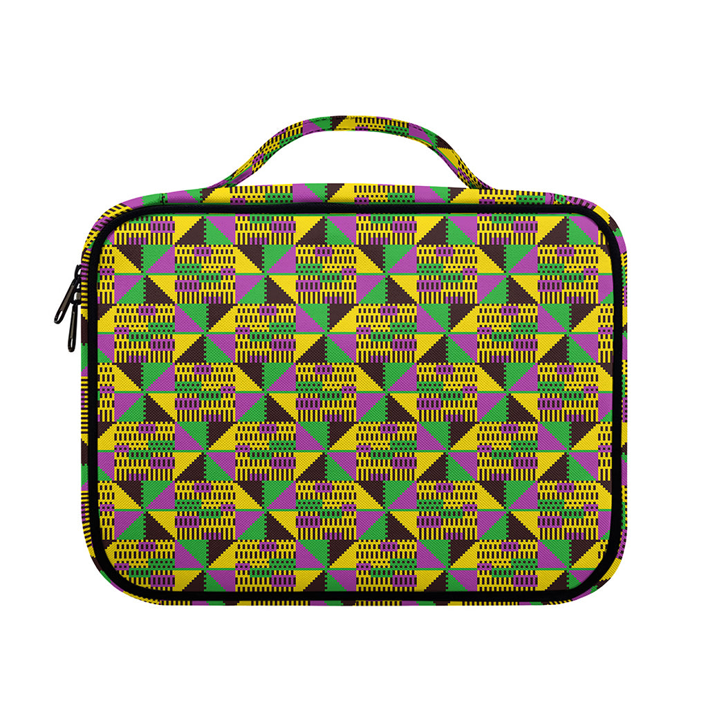 African Kente Pattern Print Briefcase Bible Bag