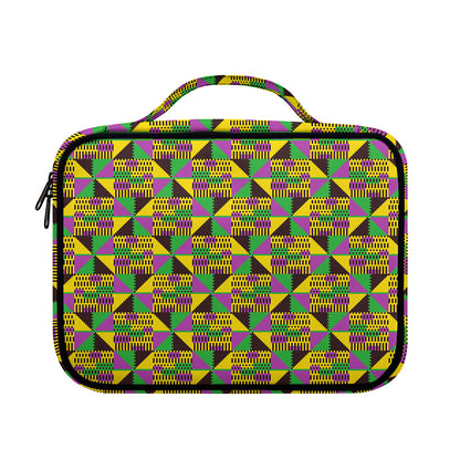 African Kente Pattern Print Briefcase Bible Bag