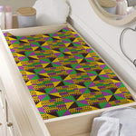 African Kente Pattern Print Changing Pad Cover