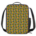 African Kente Pattern Print Crossbody Lunch Bag