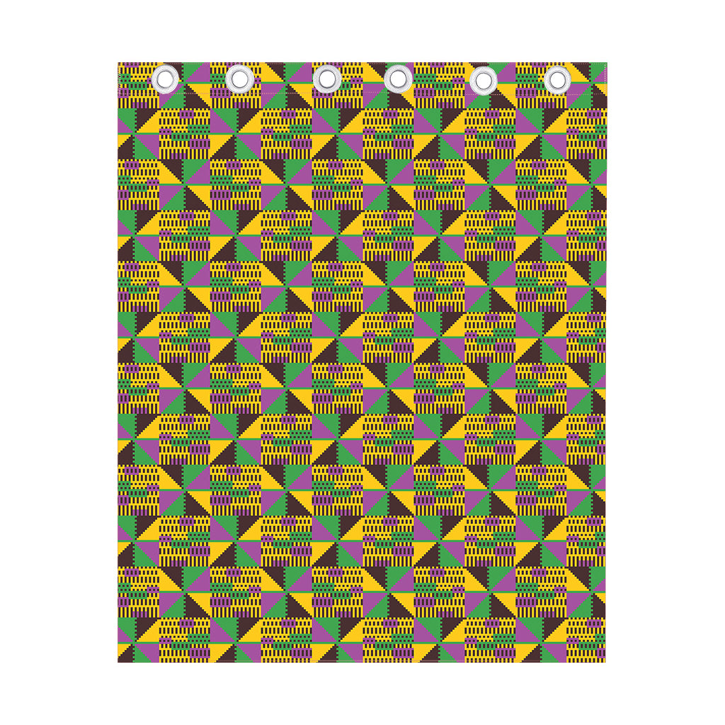African Kente Pattern Print Curtain