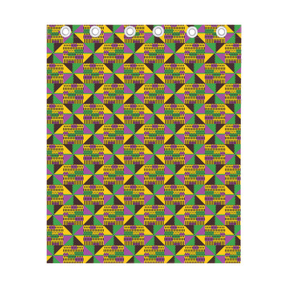 African Kente Pattern Print Curtain