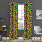 African Kente Pattern Print Curtain
