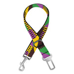 African Kente Pattern Print Dog Seat Belt