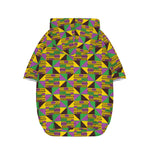 African Kente Pattern Print Dog Zip Up Hoodie