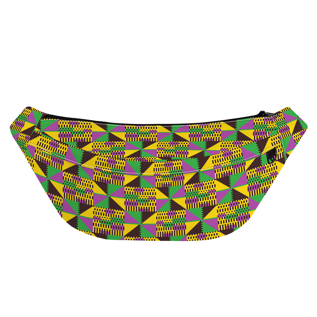 African Kente Pattern Print Fanny Pack