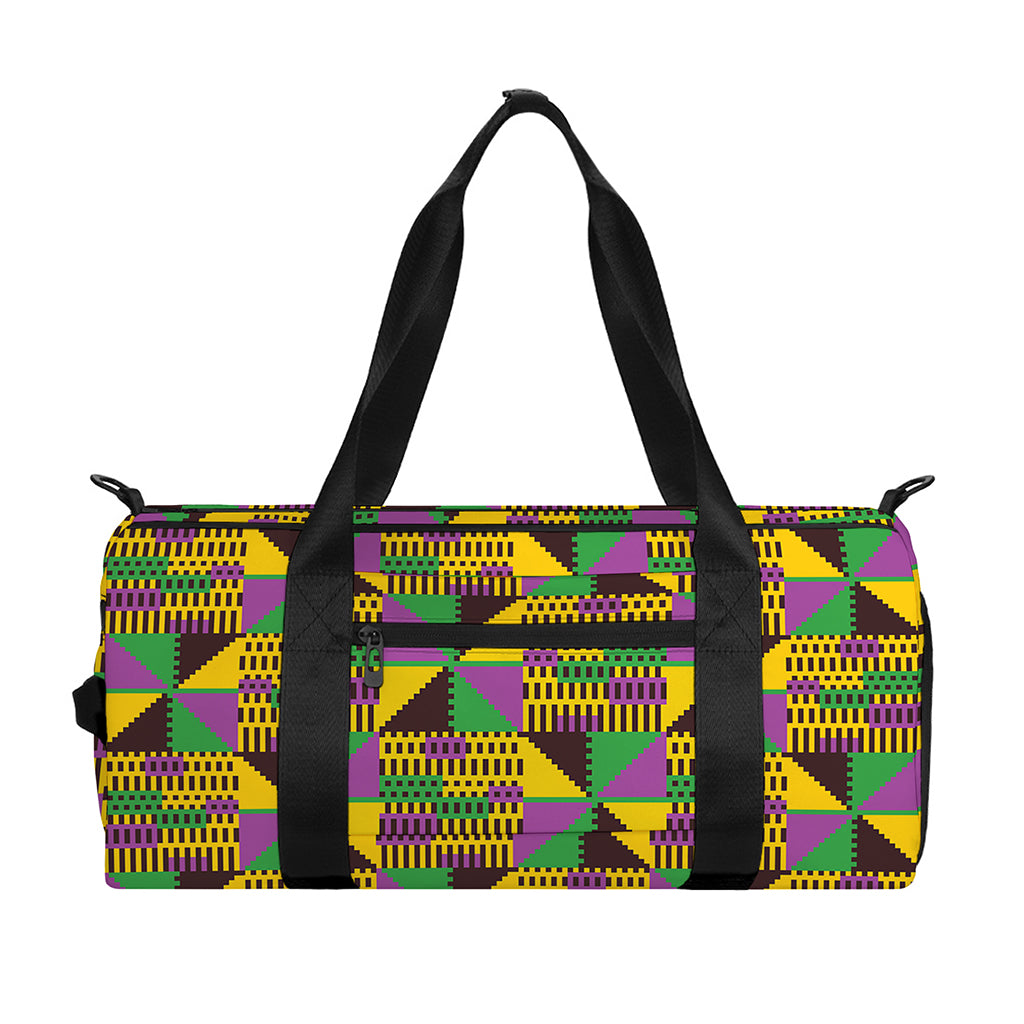 African Kente Pattern Print Gym Bag