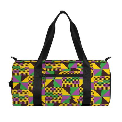 African Kente Pattern Print Gym Bag