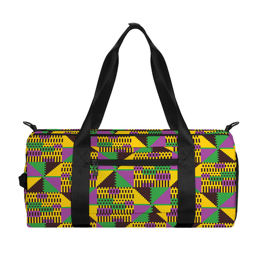 African Kente Pattern Print Gym Bag