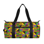 African Kente Pattern Print Gym Bag