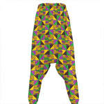 African Kente Pattern Print Hammer Pants
