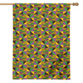 African Kente Pattern Print House Flag
