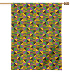 African Kente Pattern Print House Flag