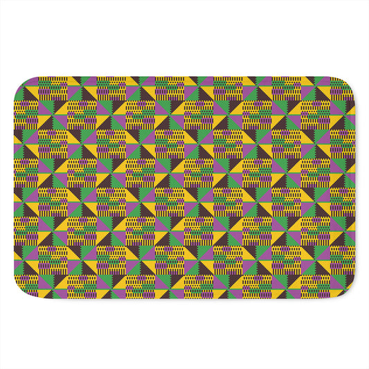 African Kente Pattern Print Indoor Door Mat