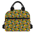 African Kente Pattern Print Insulated Lunch Bag