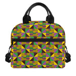 African Kente Pattern Print Insulated Lunch Bag