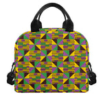 African Kente Pattern Print Insulated Lunch Bag