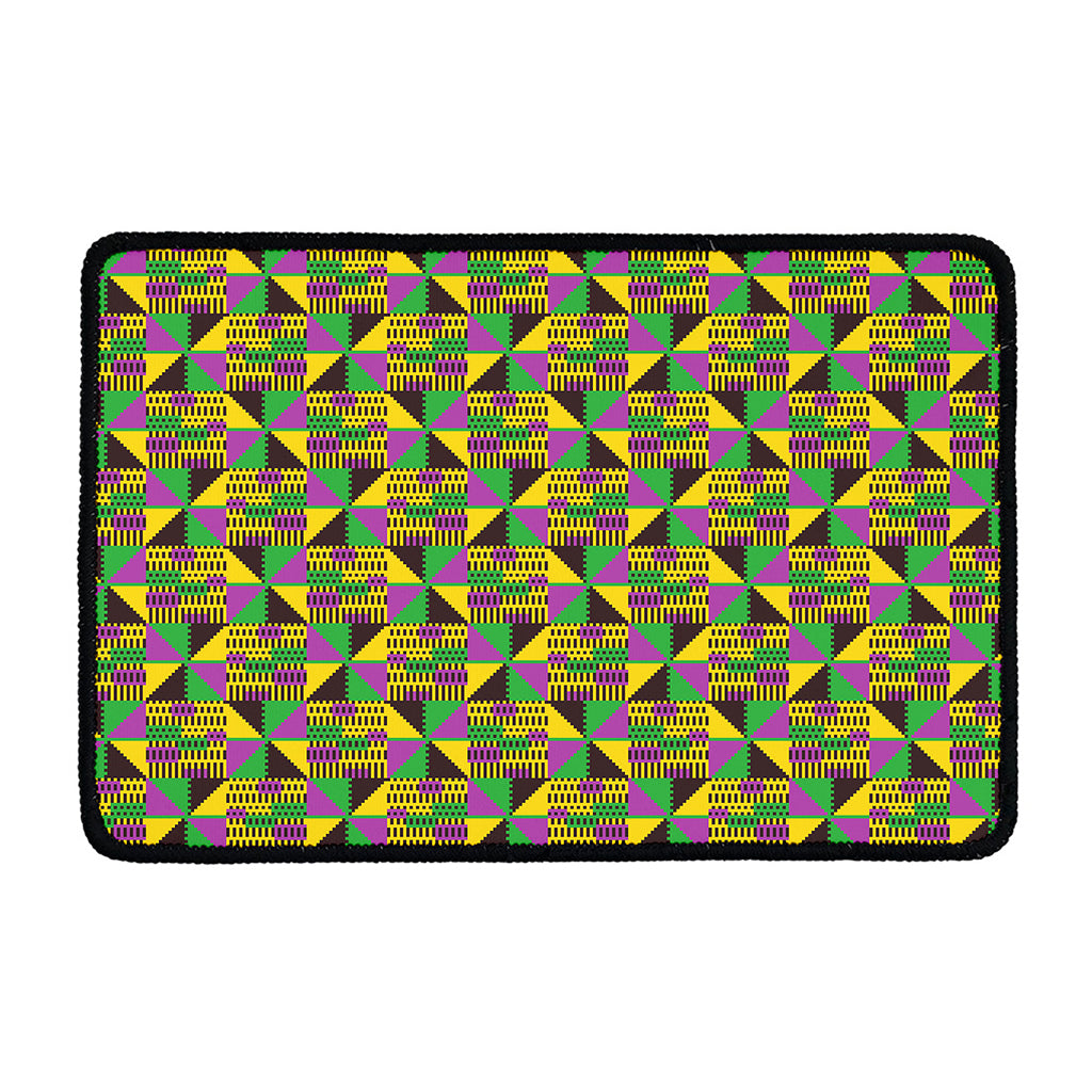 African Kente Pattern Print Kitchen Mat
