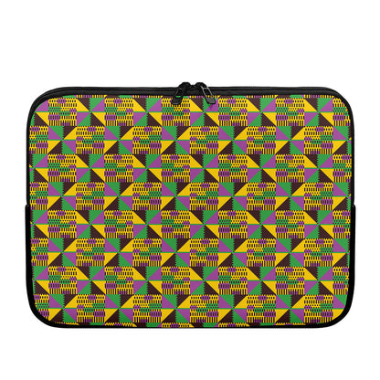 African Kente Pattern Print Laptop Sleeve