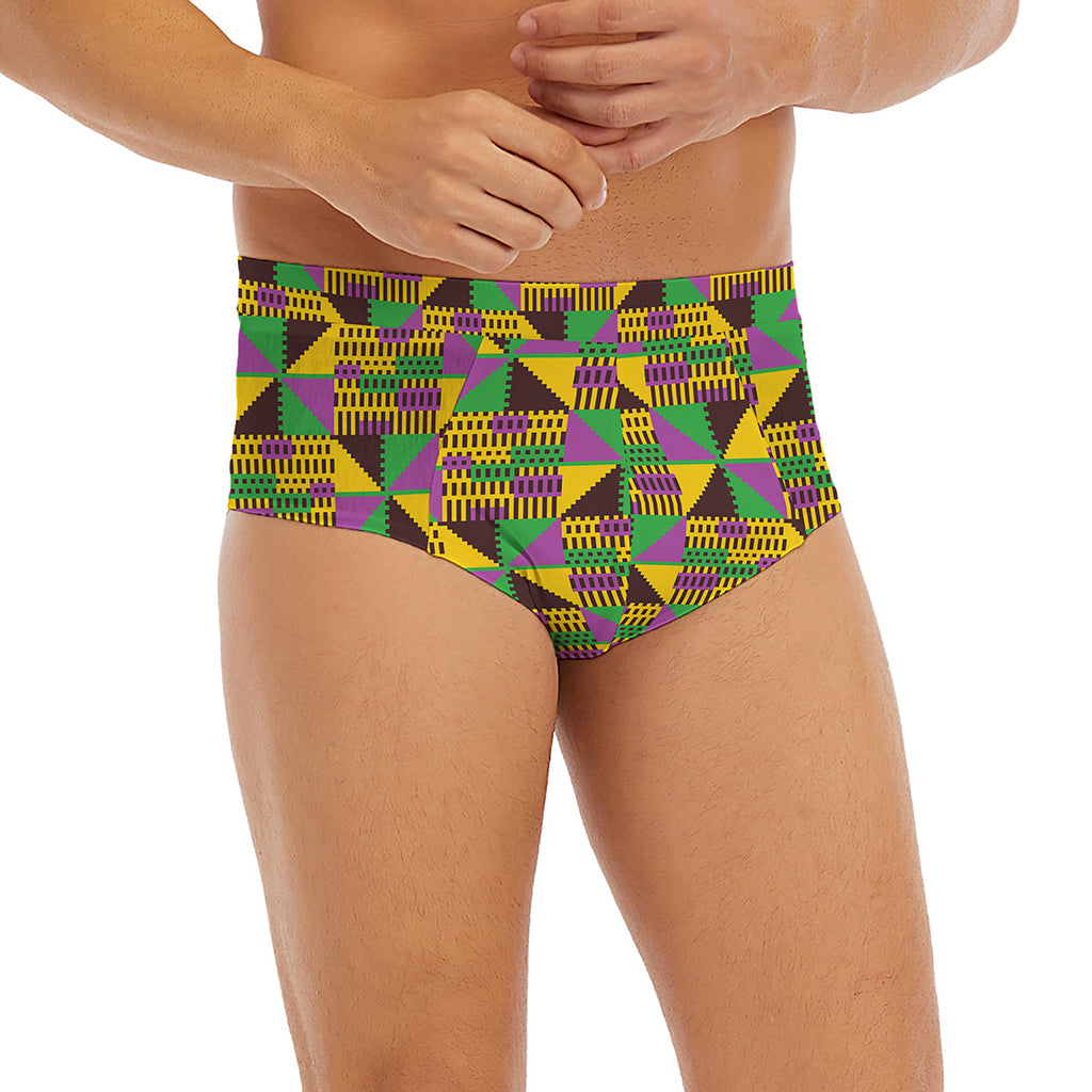 African Kente Pattern Print Men's Briefs