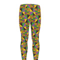 African Kente Pattern Print Men's Leggings