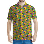 African Kente Pattern Print Men's Polo Shirt