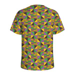 African Kente Pattern Print Men's Sports T-Shirt