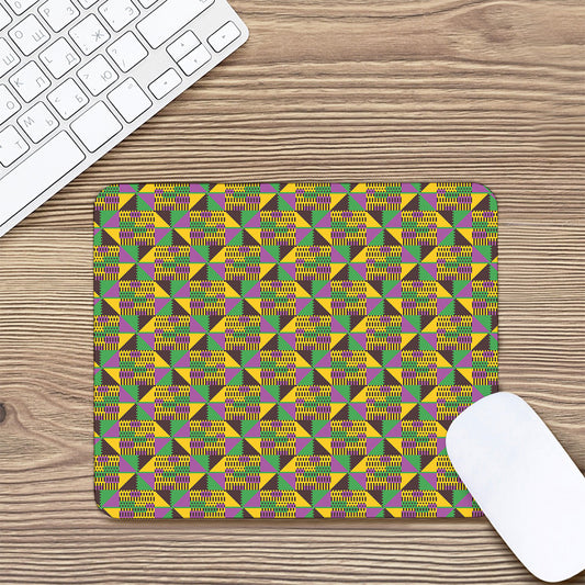 African Kente Pattern Print Mouse Pad