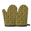 African Kente Pattern Print Oven Mitts