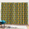 African Kente Pattern Print Pencil Pleat Curtains