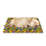 African Kente Pattern Print Pet Cooling Mat Cover