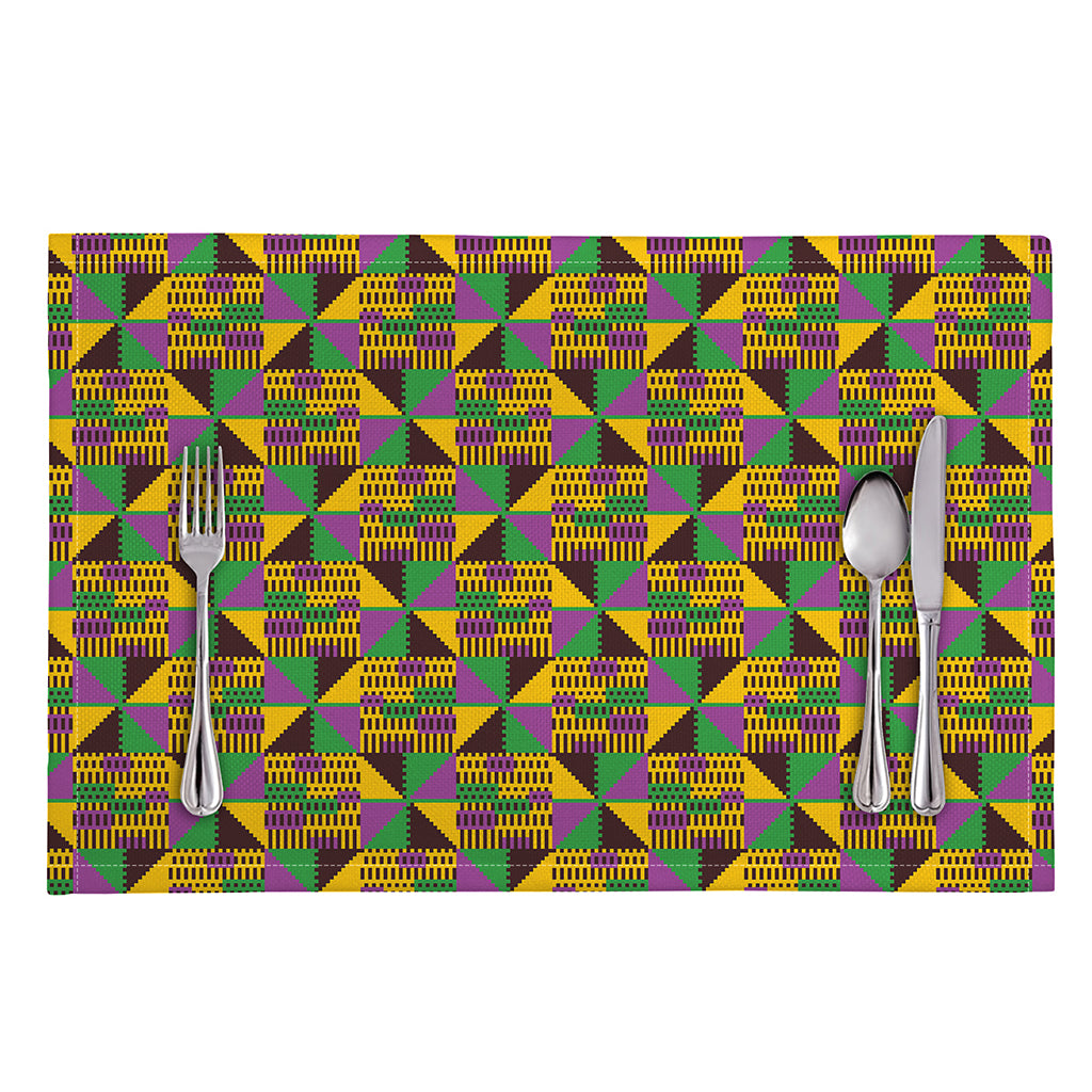 African Kente Pattern Print Placemat