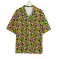 African Kente Pattern Print Rayon Hawaiian Shirt