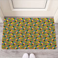 African Kente Pattern Print Rubber Doormat