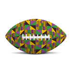 African Kente Pattern Print Rugby Ball