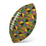 African Kente Pattern Print Rugby Ball