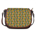 African Kente Pattern Print Saddle Bag