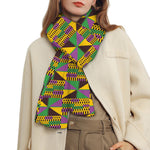 African Kente Pattern Print Scarf