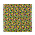 African Kente Pattern Print Silk Bandana