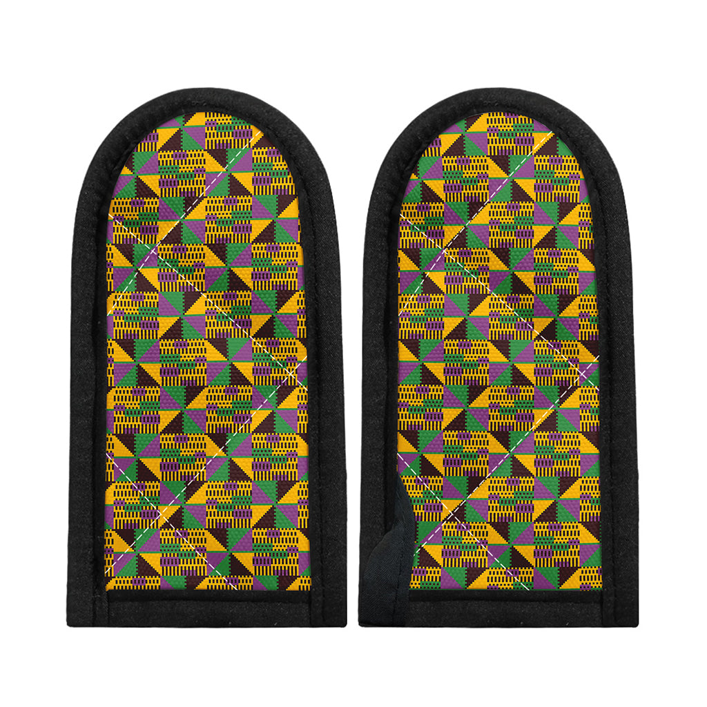 African Kente Pattern Print Skillet Handle Cover