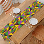 African Kente Pattern Print Table Runner