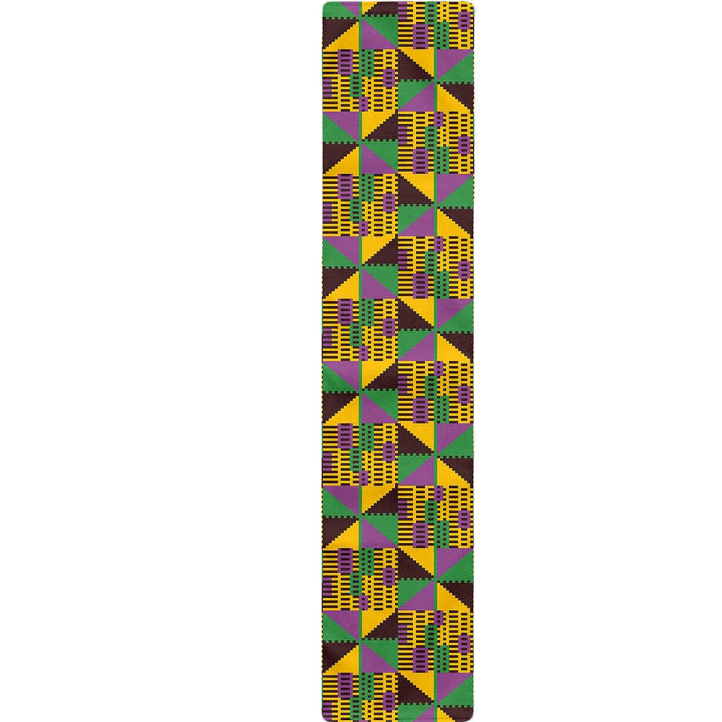 African Kente Pattern Print Table Runner