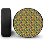 African Kente Pattern Print Tire Cover