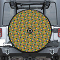 African Kente Pattern Print Tire Cover With Camera Hole