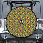 African Kente Pattern Print Tire Cover With Camera Hole