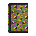 African Kente Pattern Print Trifold Wallet