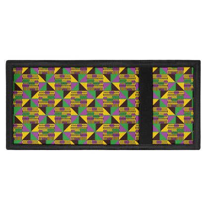 African Kente Pattern Print Trifold Wallet