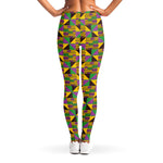 African Kente Pattern Print Women's Leggings